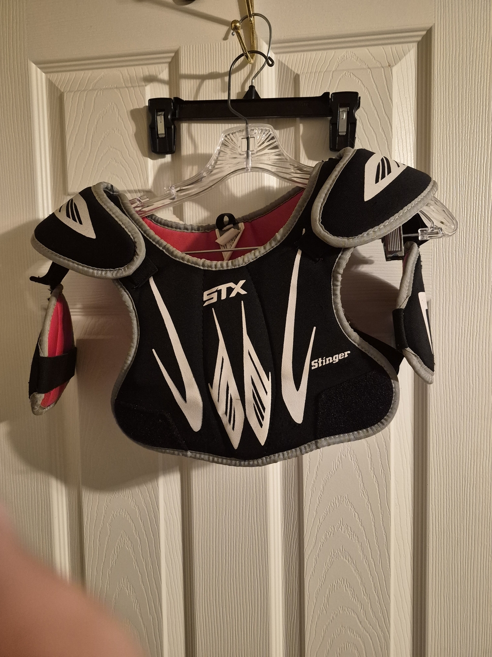 Kids' Black & White Stinger Protective Shoulder Pad Top
